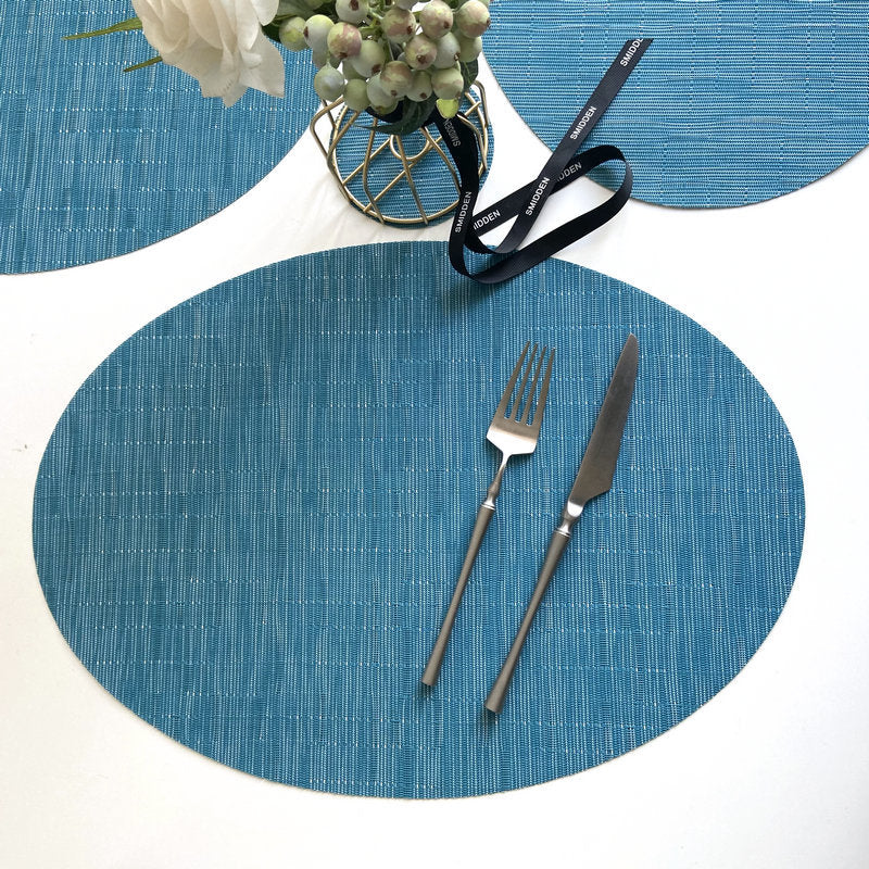 Wholesale Oval Placemat American Style PVC Western Placemat